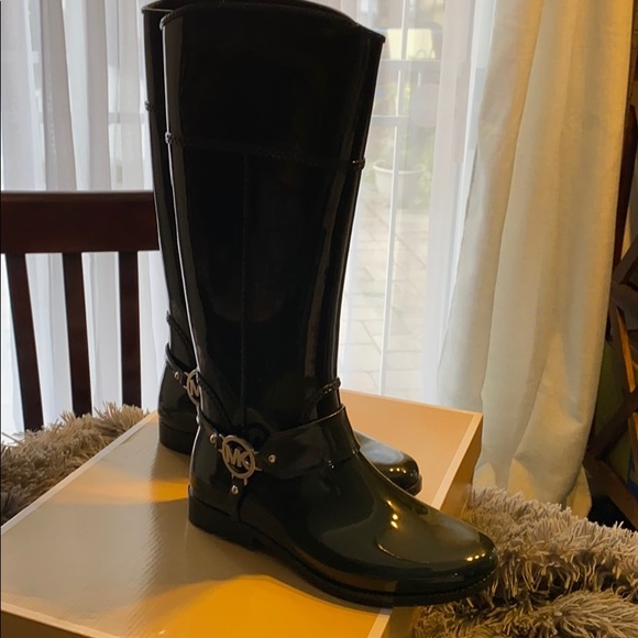 Michael Kors - Tall Harness Rain Boots - Fulton - Picture 1 of 7